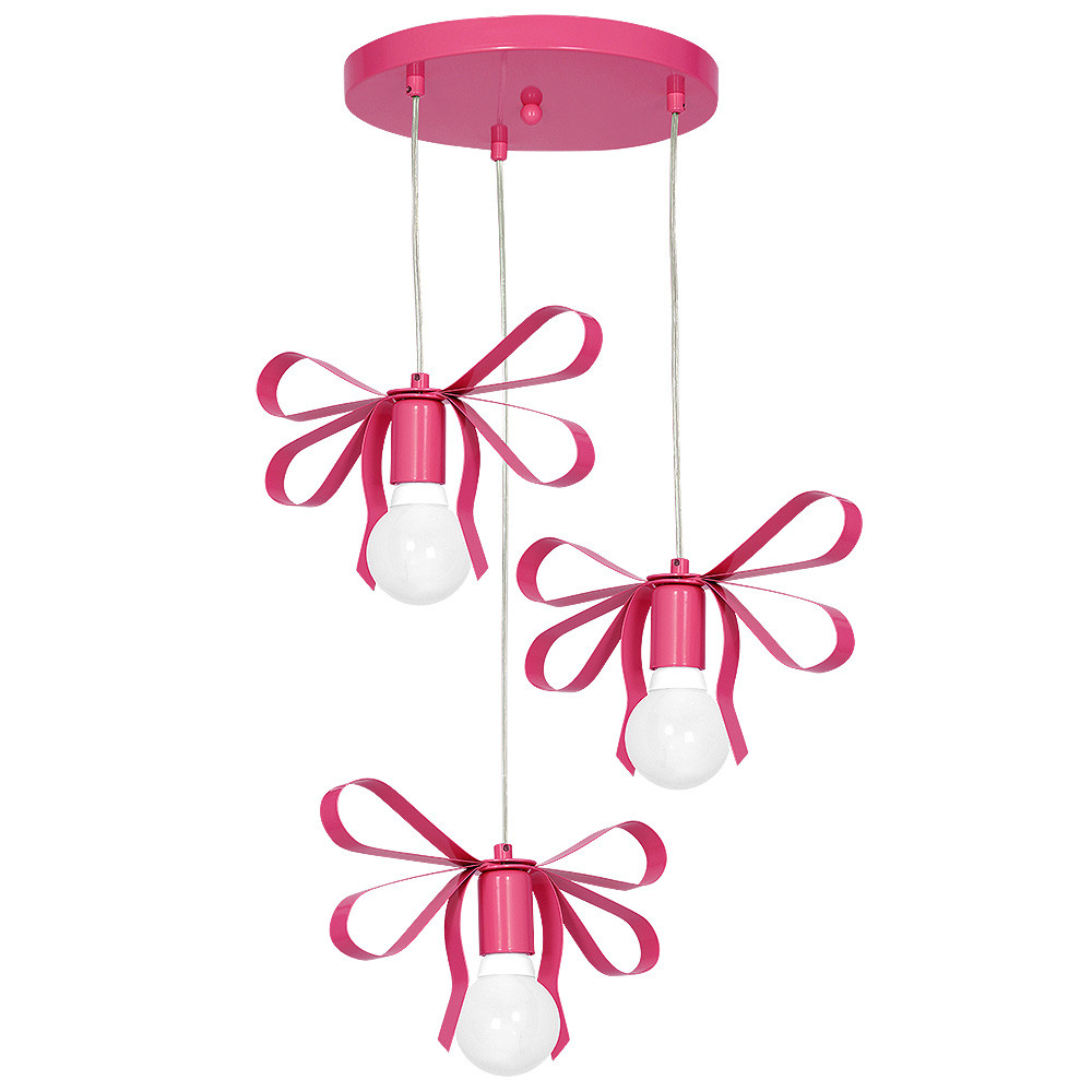 Lampadario farfalla rosa per cameretta bambini